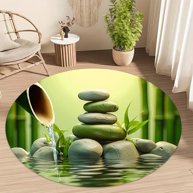 선(禪) 대나무 돌 물결 무늬 원형 러그 명상 요가 스 - Wellness Spa With Hotel 리뷰 및 가격