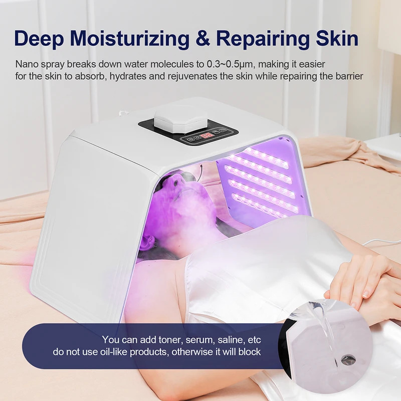 7가지 색상 LED 광자 미용 마스크 피부 보습 나노  - Spa & Wellness Hotel Diament Ustroń Opinie 리뷰 및 가격