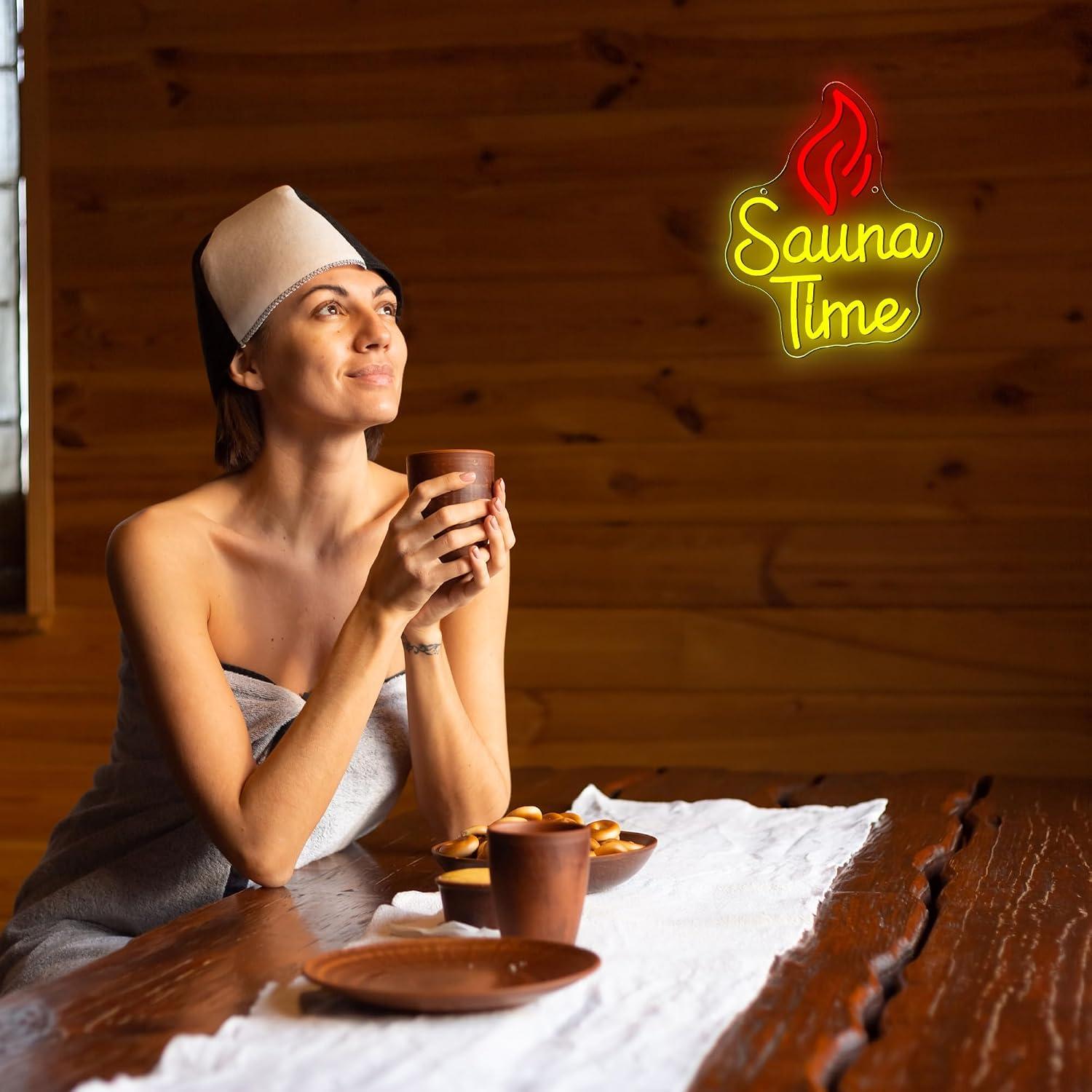 사우나 타임 네온사인 USB 디밍 가능 LED 조명,  - Spa Wellness Gym 리뷰 및 가격